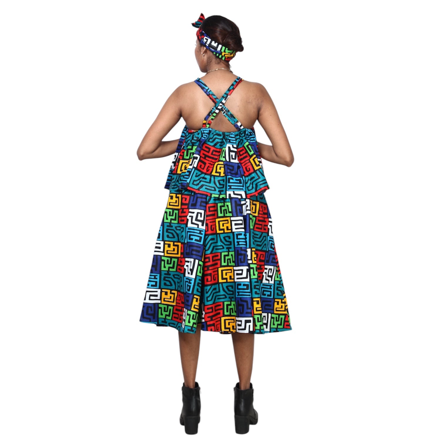 Halter Top and Midi Skirt Set -- FI-4045
