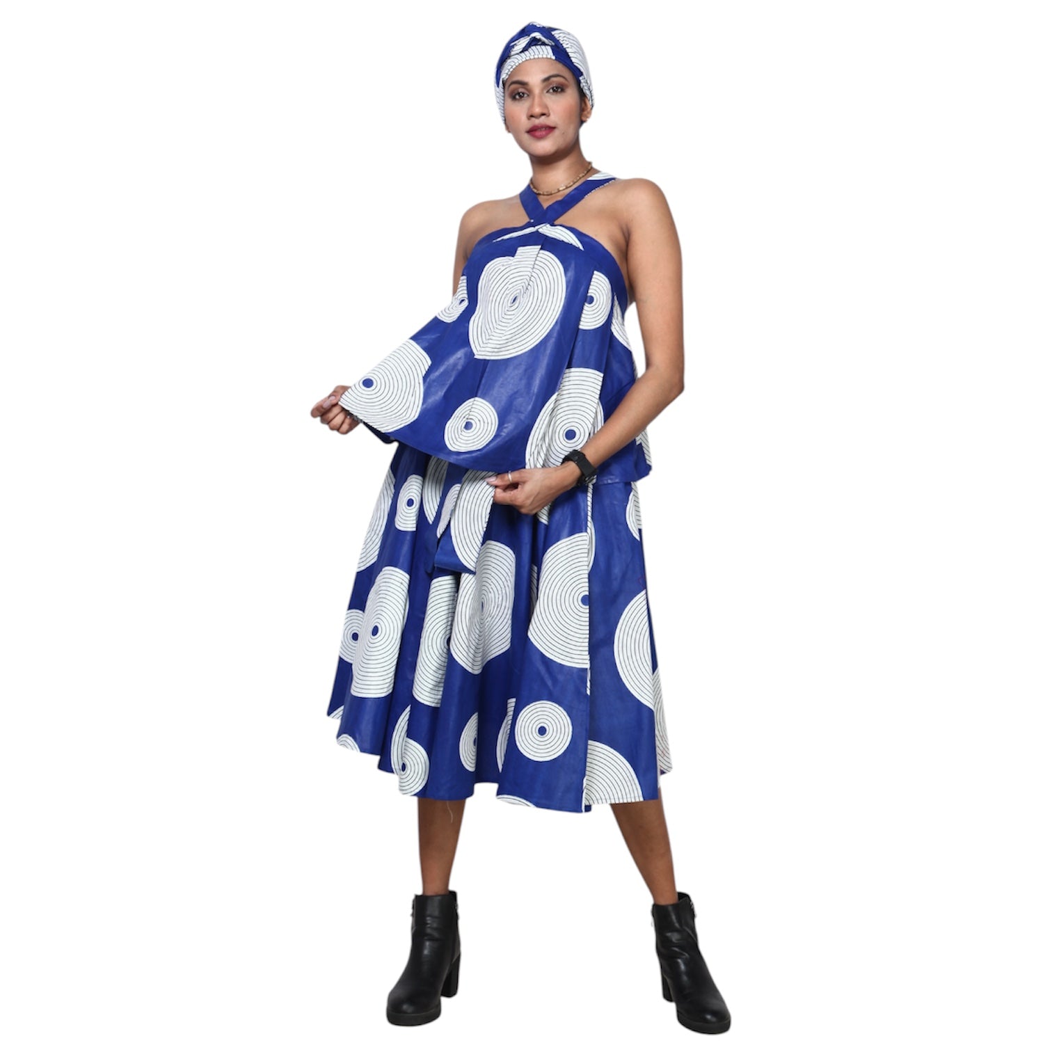 Halter Top and Midi Skirt Set -- FI-4045