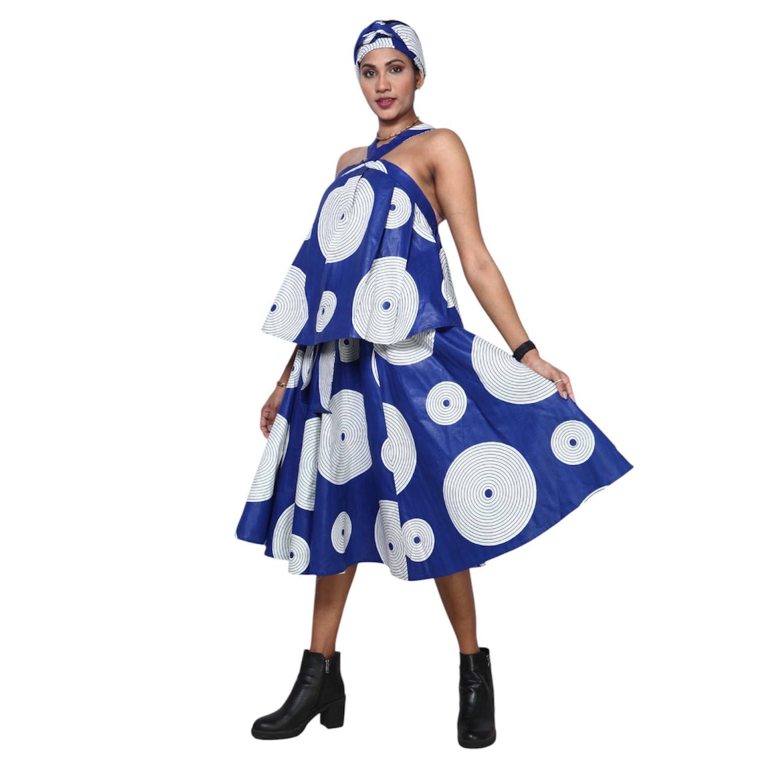 Halter Top and Midi Skirt Set -- FI-4045