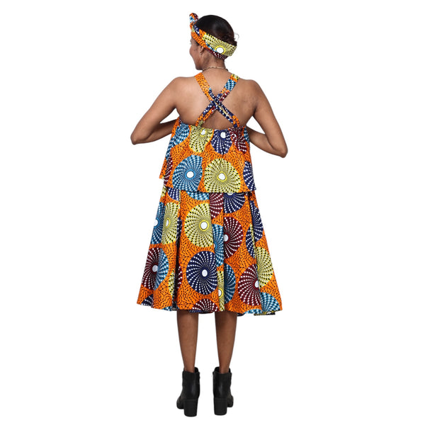 Halter Top and Midi Skirt Set -- FI-4045