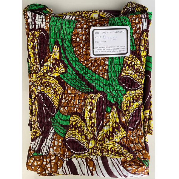 Women's Off Shoulder Smocking Skirt Set - FI-4033