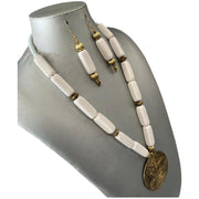 African Lion Pendant Necklace Set