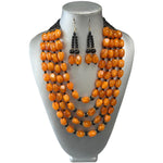 African Multi Layer Beaded Necklace Set