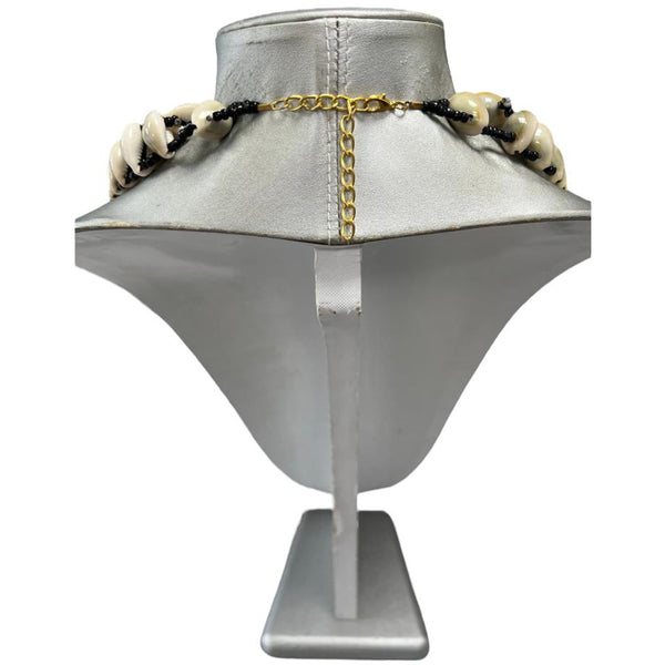 African Large Cowrie Shell Tribal Necklace