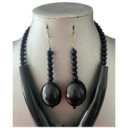African Women's Wooden Toggle Necklace Set -- Jewelry 63