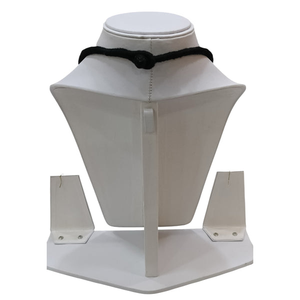 African 3 Head Necklace Set with Earrings