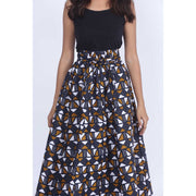 Women's Printed 8 Panel Maxi Skirt with Headwrap -- OM-40R