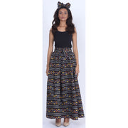 Women's Printed 8 Panel Maxi Skirt with Headwrap -- OM-40R
