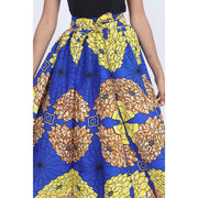 Women's Printed 8 Panel Maxi Skirt with Headwrap -- OM-40R