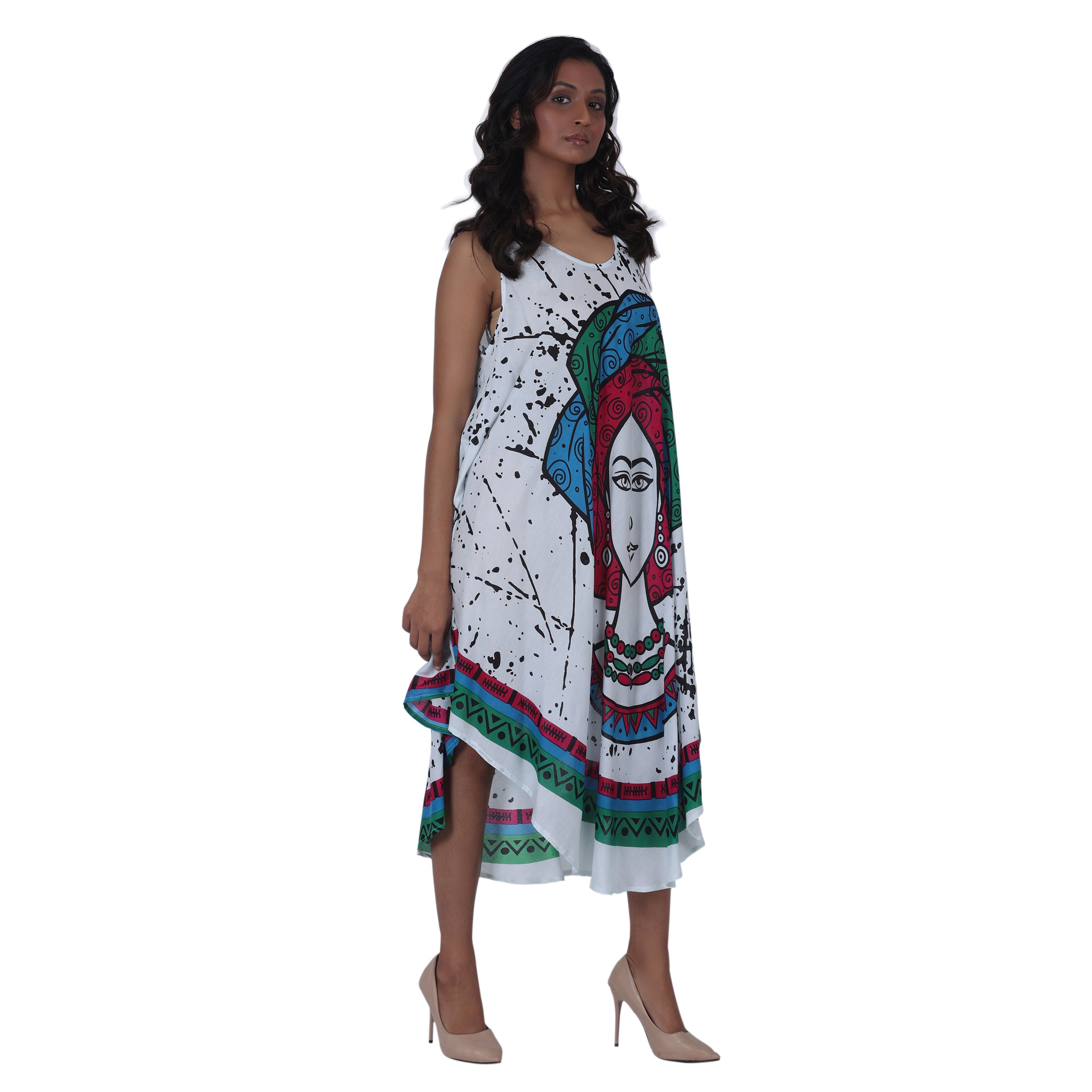 Women's Kaftan with Woman Head -- 601