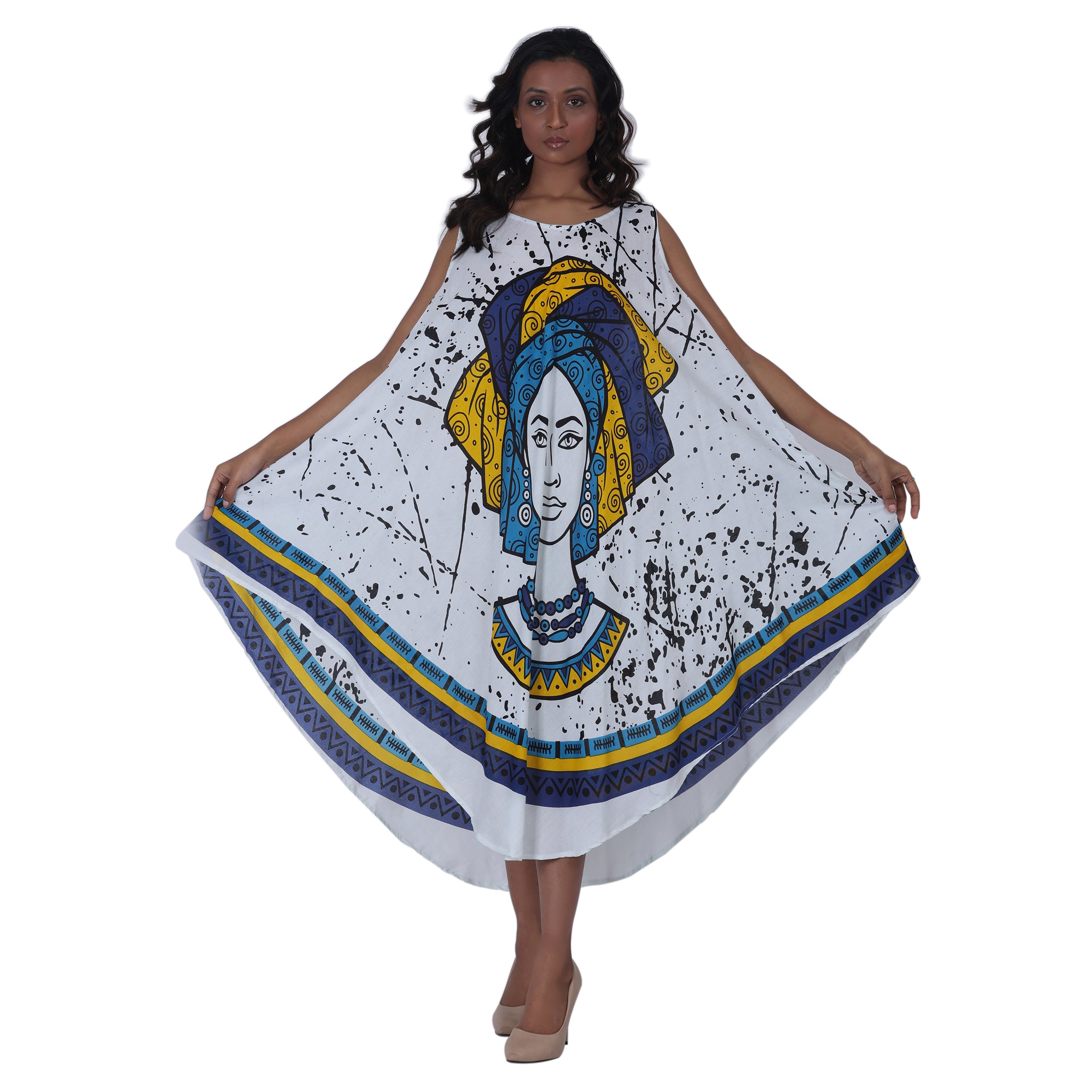 Women's Kaftan with Woman Head -- 601