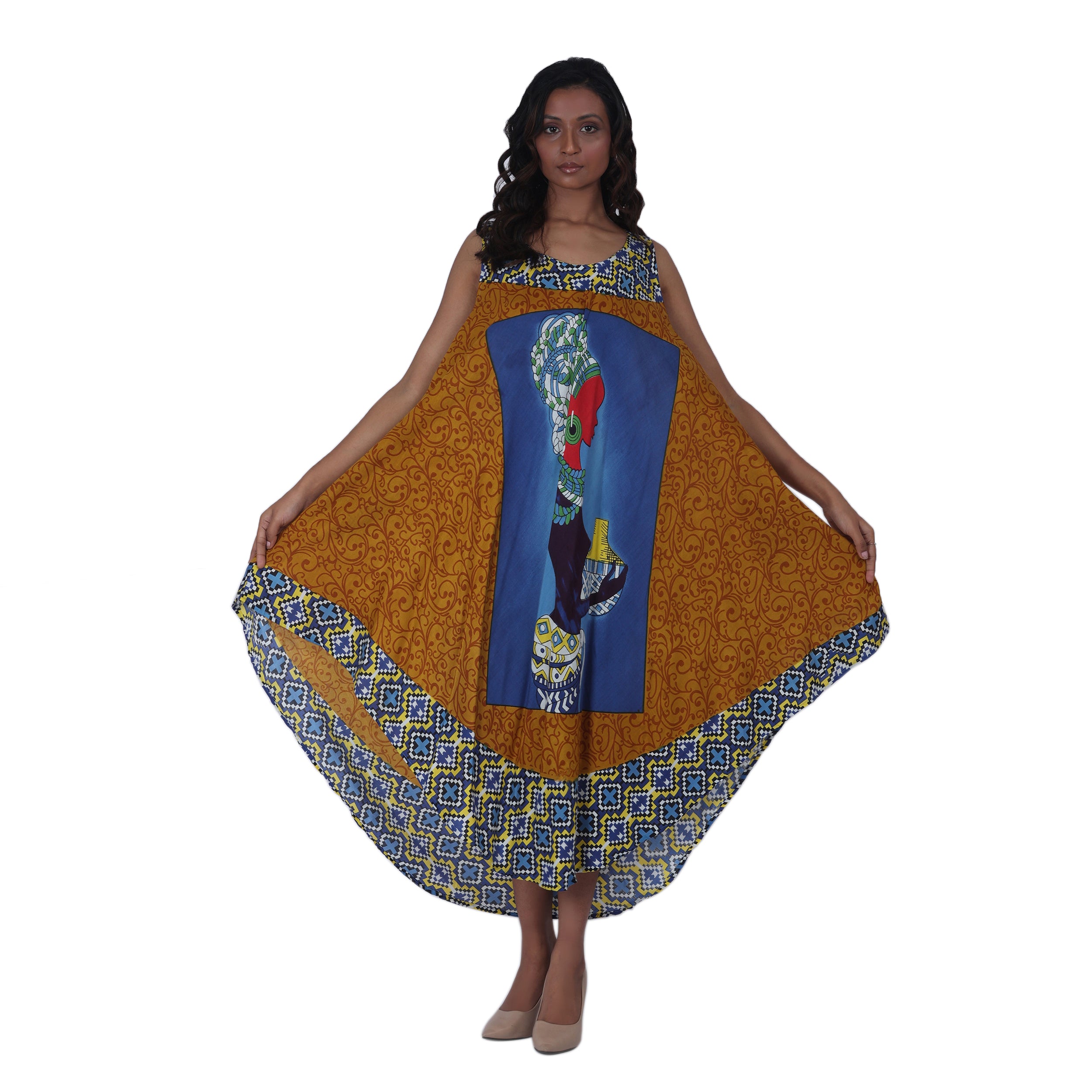 Women's Kaftan with Woman Head -- 601