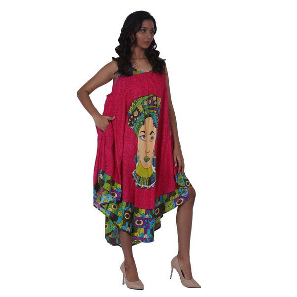 Women's Kaftan with Woman Head -- 601