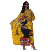African Women's Maxi Length Kaftan -FI-4246