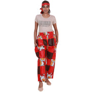 Women's African Printed Pant with Matching Scarf - FI-83