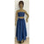 Women's Long Maxi Length Denim Skirt -- FI-D32