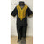 Boy's Gold Embroidery Short Sleeve Pant Set with Kufi Hat - FI-10009 Black