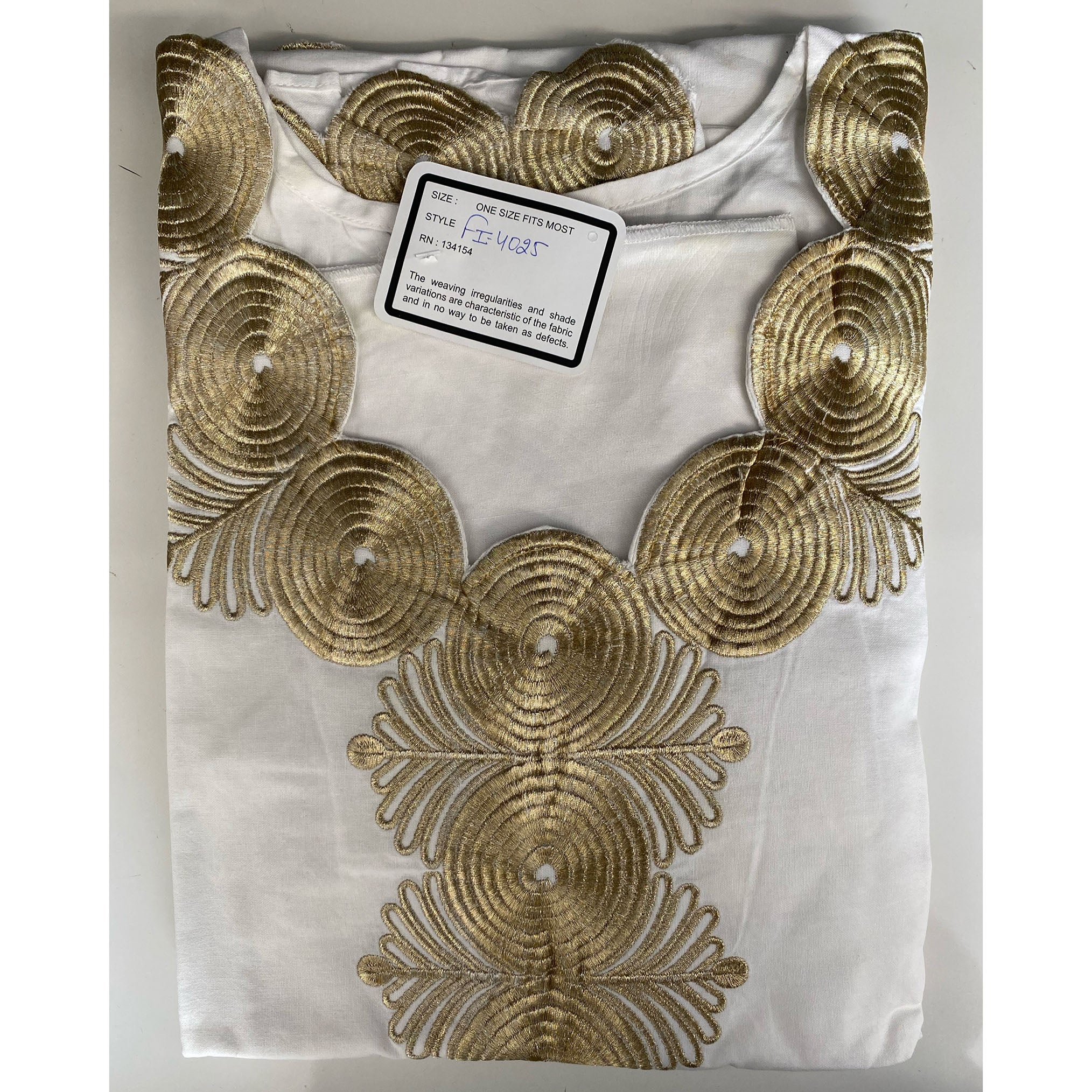 Women's Solid Gold Embroidery Skirt Set - FI-4025