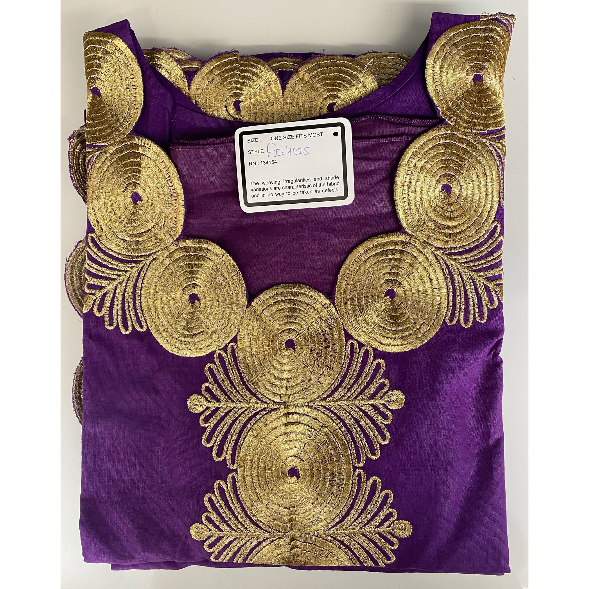Women's Solid Gold Embroidery Skirt Set - FI-4025