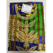 Girl's Long Sleeve Gold Embroidery Skirt Set - FI-6001