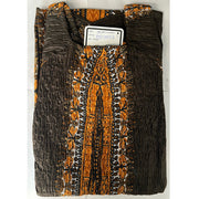 Women's Short Sleeve Dashiki Maxi Dress With Smocking -- FI-5007