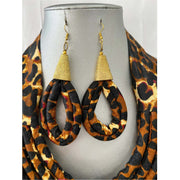 African Print Double Multi Layered Necklace -- Jewelry A39