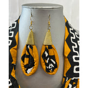 African Print Double Multi Layered Necklace -- Jewelry A39