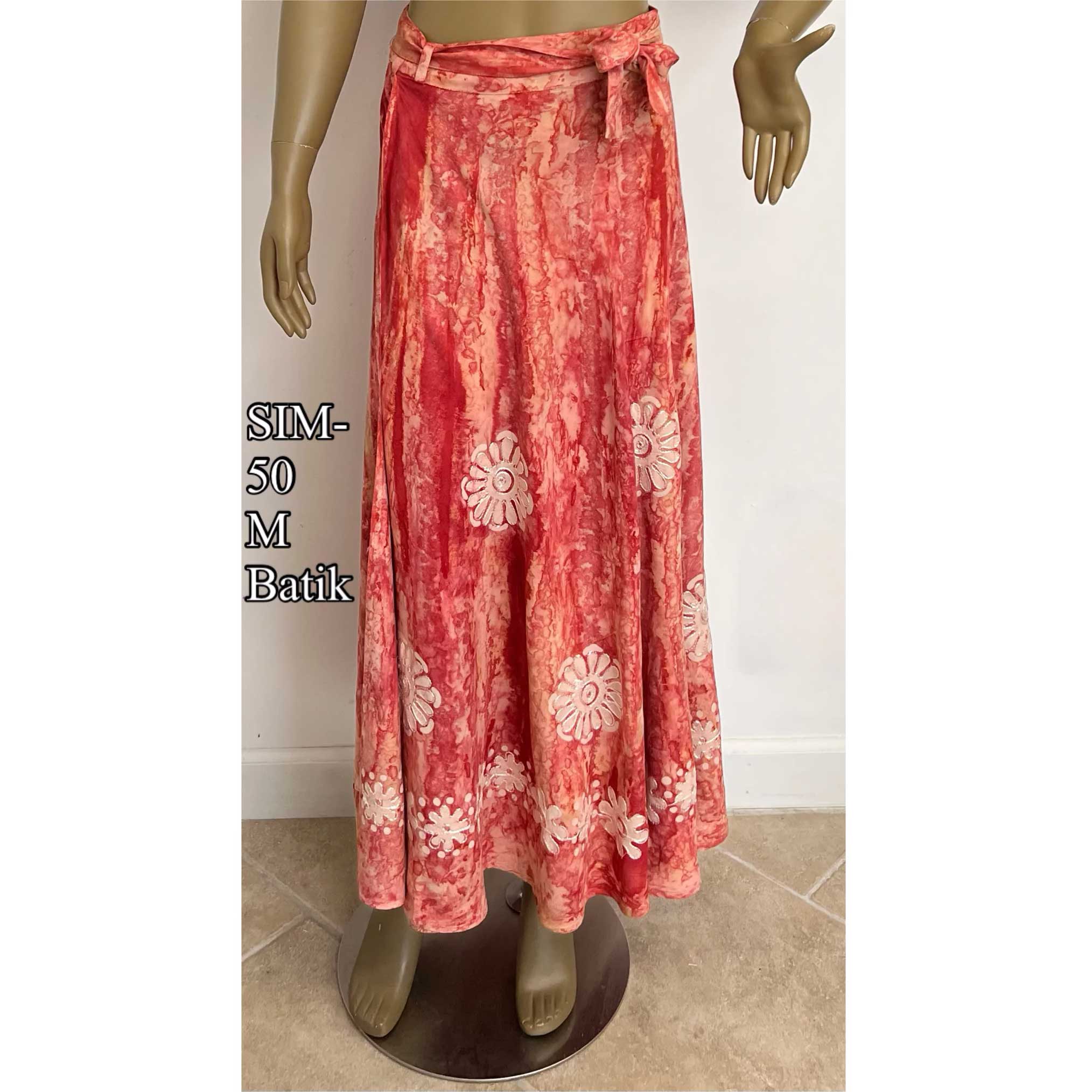 Women's African Batik Maxi Skirt - African Stars