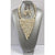 African Women's Cowrie Shell V Style Necklace Set