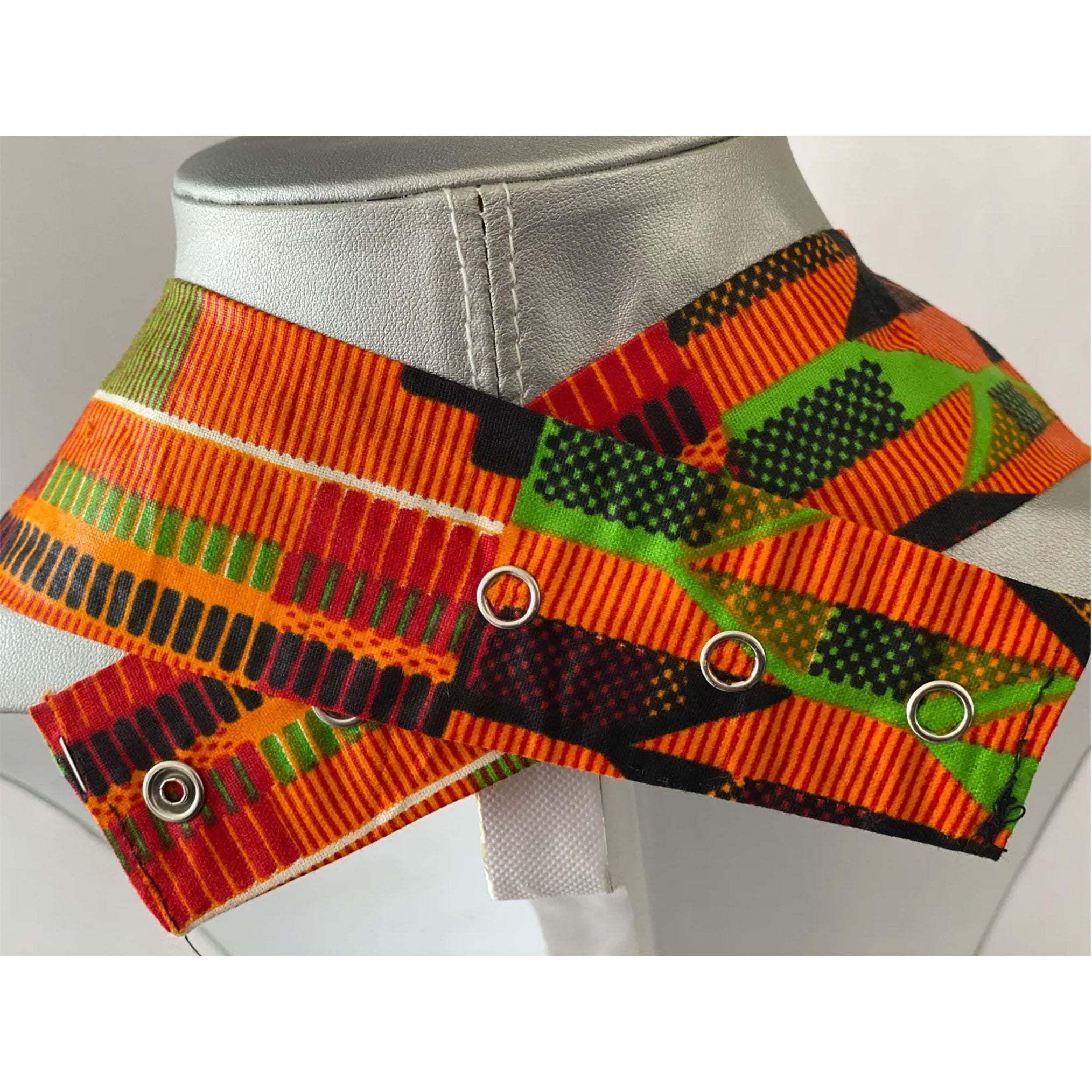 Kente necklace sales