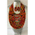 Kente Print Fabric Multi Layer Strand Necklace -- 1A