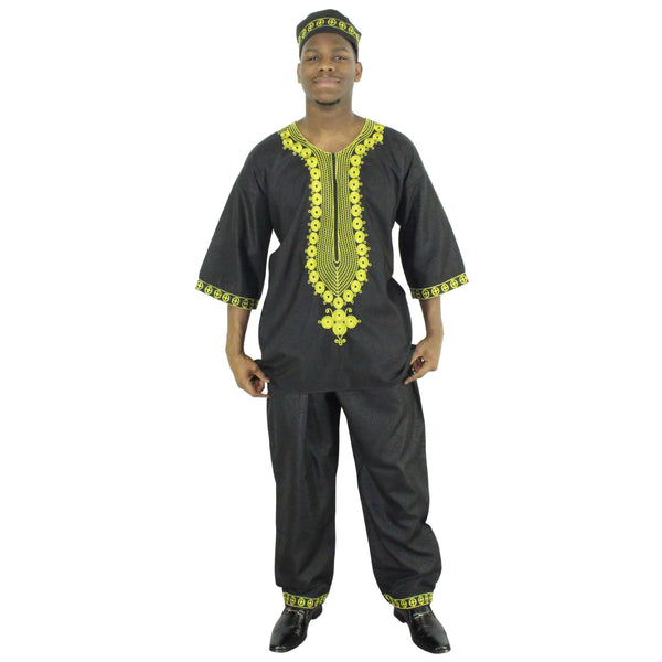 Men's Gold/Silver Embroider Set - FI-20074