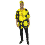 African Men's Embroidered Top - FI-2042