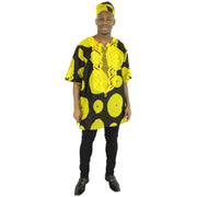 African Men's Embroidered Top - FI-2042