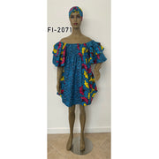 Women's Off Shoulder Short Sleeve Dress - FI-2071