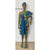 Women's One Shoulder Ruffle Sleeve Dress - FI-3124