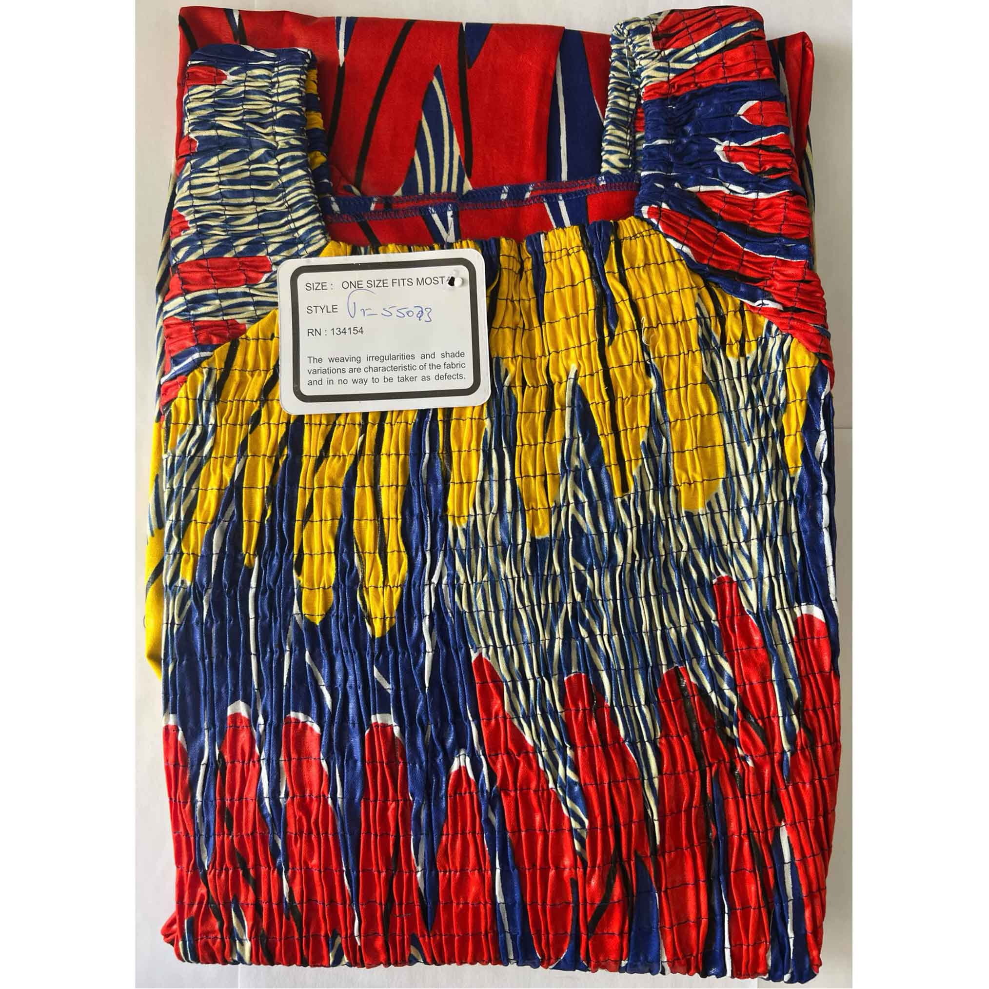 Women's Long Sleeve Smocking Short Dress -- FI-P50073