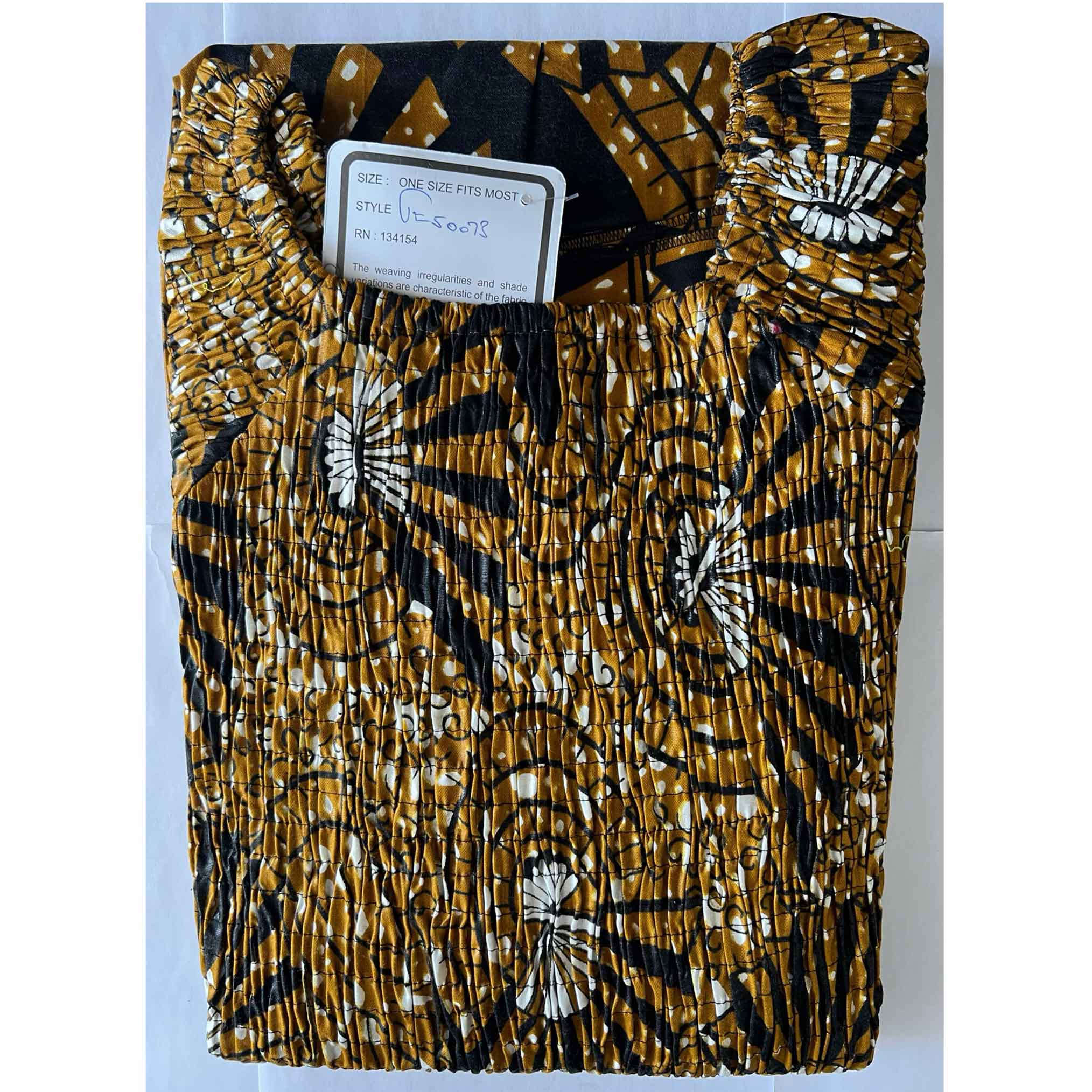 African Women's Dashiki Smocking Short Dress -- FI-D50073
