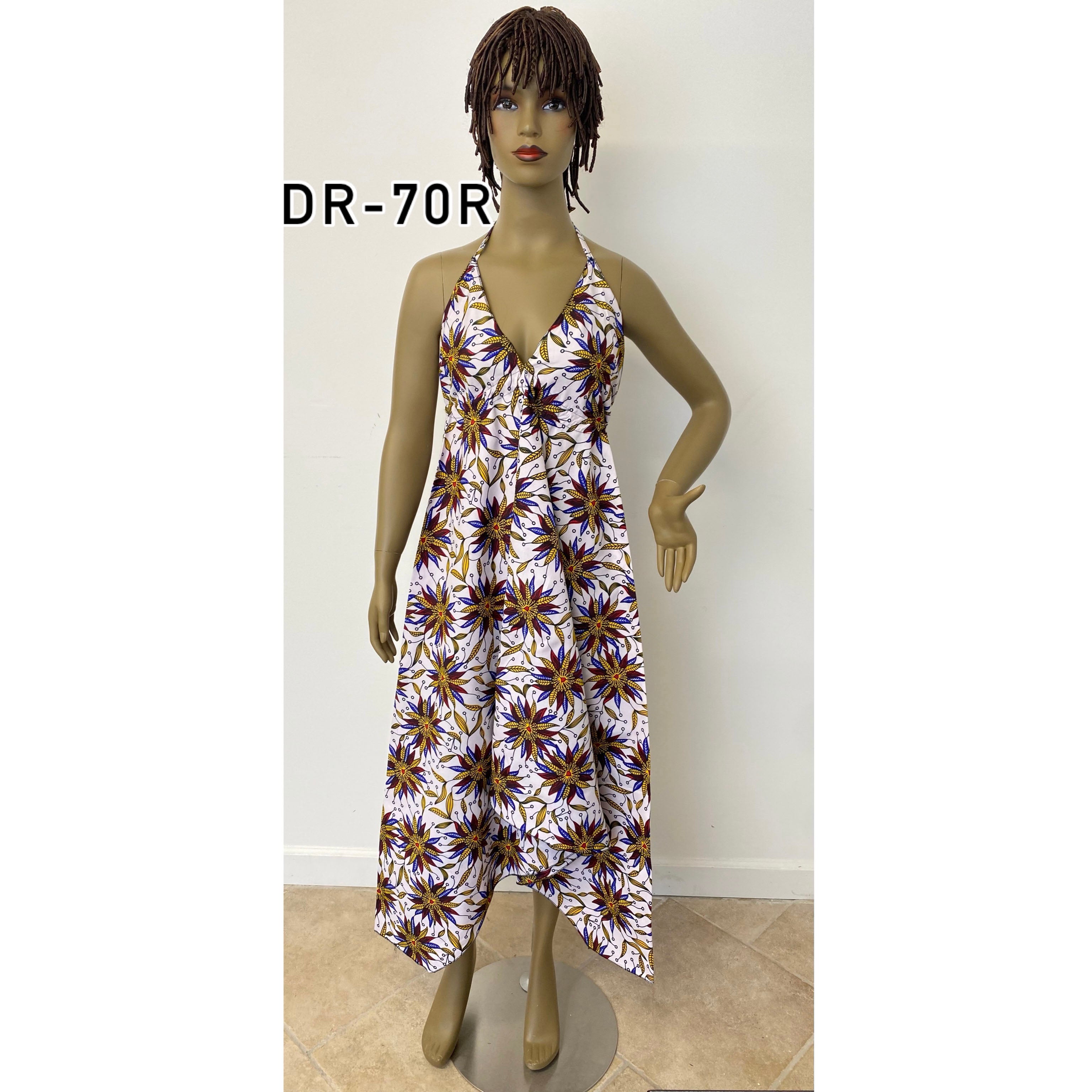 Women's Halter Neck Long Dress - DR-70R