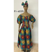 Women's Printed Sweetheart Crop Top Pant Set -- FI-4035