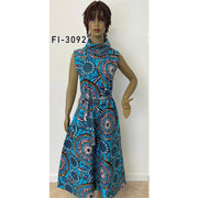 Women's Removable Turtleneck A-Line Dress - FI-3092