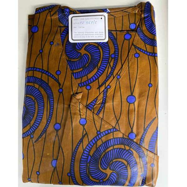 Women's African Bell Sleeves Wrap Dress - FI-56