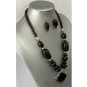African Black African Stone Necklace Set -- Jewelry 7