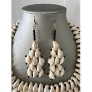African Square Style Cowrie Shell Necklace Set