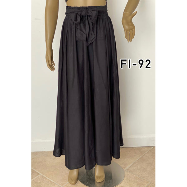 Women's Solid Color Long Skirt - FI-92