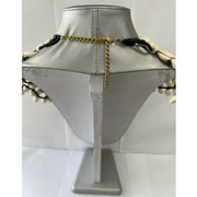 African Cowrie Shell Multi Layered Necklace Set