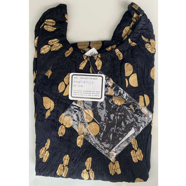 Women's Smocking Blouse with Bell Sleeves and Mask - FI-R2039