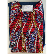 Women's Smocking Printed Denim Maxi Dress With Border - FI-3128