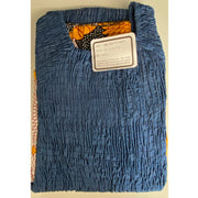 Women's Denim Smocking Bell Sleeve Fishtail Dress - FI-D50079