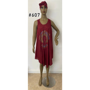 Women's Sleeveless Embellished Baby Doll Dress FI-607
